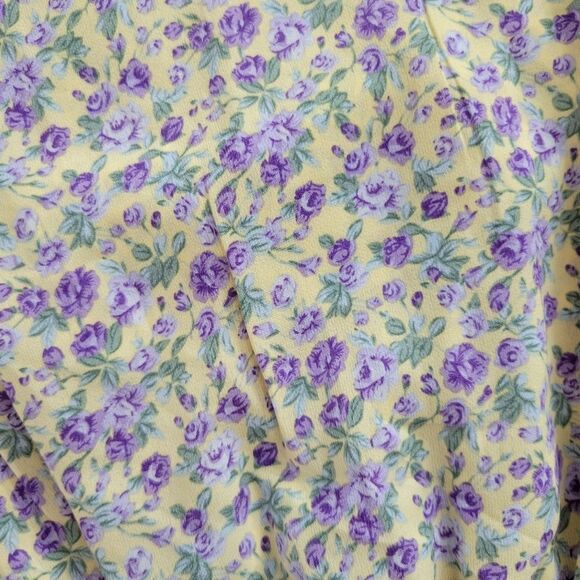 Shein Floral Shirred Waist Peplum Blouse S - Picture 6 of 6